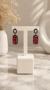 Yakut Taşlı Küpe 