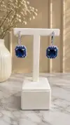 Safir Taşlı Küpe 