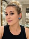 Opal Taşlı ve Zirkon Taşlı Küpe 