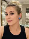 Opal Taşlı ve Zirkon Taşlı Küpe 