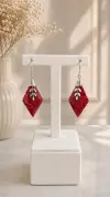 Mercan Taşlı Küpe 