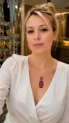 Yakut Taşlı Kolye 