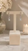 Mozanit Taşlı Küpe 