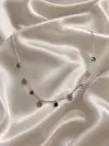 Kristal Taşlı Gülen Yüz Kolye 