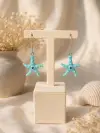 Murano Camlı Deniz Yıldızı Küpe 