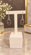 Kehribar Taşlı Küpe 