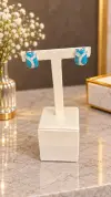 Mineli Lale Motifli Küpe 