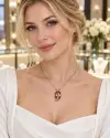 Sitrin Taşlı Kolye 