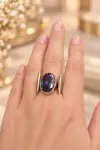 Mıstık Topaz Taşlı Yüzük