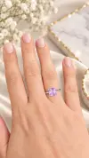 Amatist Taşlı Yüzük 